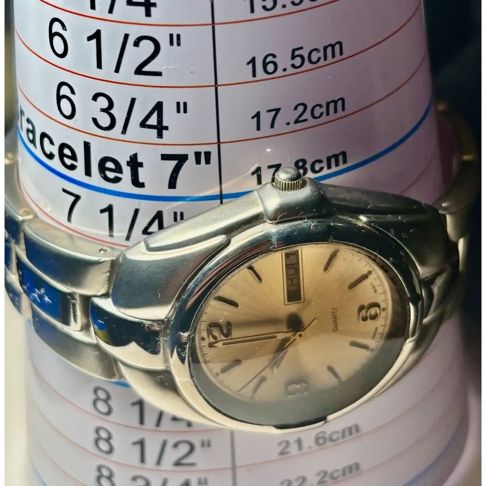 Men's Two-Tone Quartz Dress Watch- New Battery!